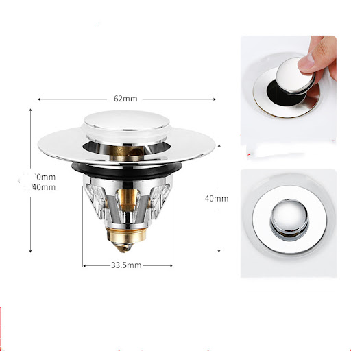 Title 4, Full Copper Washbasin Filter Anti-hair Anti-blo...