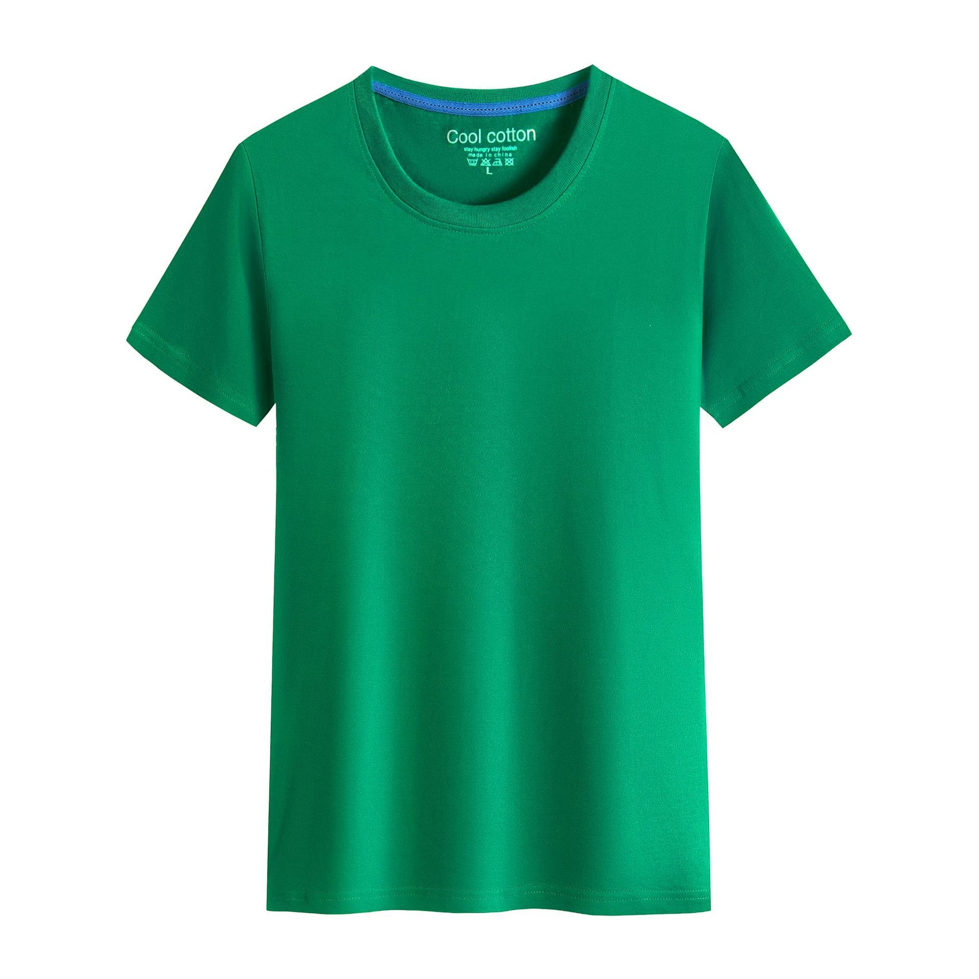 Camiseta Redonda Manga Corta Algodón Lisa Sin Estampado Perfecta Para Uso Diario Suave y Cómoda Ideal Para Combinar Con Cualquier Outfit