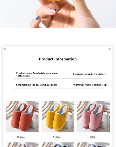 Title 1, Winter Indoor Warm Cotton Slippers, providing c...