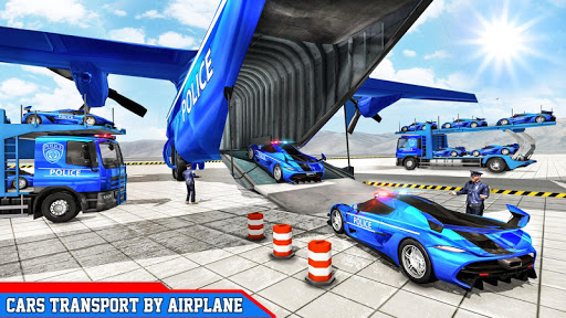 US Car Transporter Games- Police Transportation 20