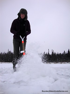 Boundary Waters Blogger Building A Quinzee Snow Shelter