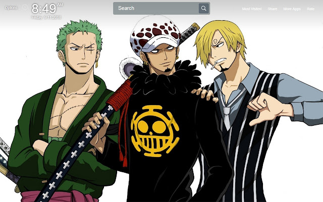 Zoro Wallpapers Theme New Tab