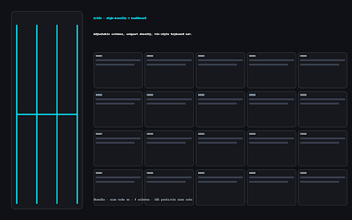 GridX - High-Density X Dashboard screenshot 1