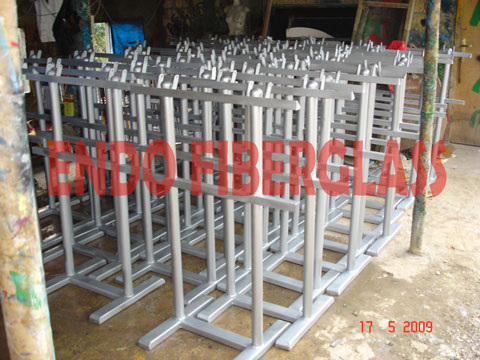 Tiang Support Tong Sampah Fiberglass