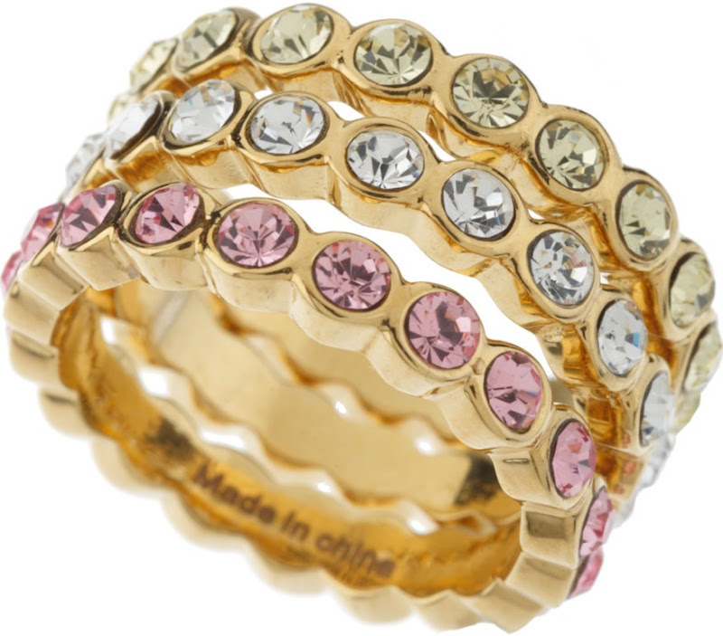 Melania Trump Crystal Stack Rings 2011 Luxe Love: V Day Gift Guide