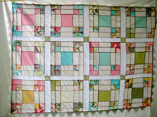 Moda Hunky Dory charm pack quilt using disappearing 9 patch quilt