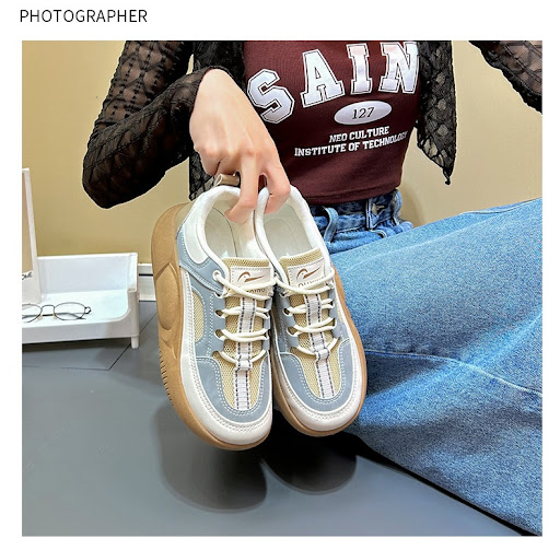 Title 8, Platform female student all-matching board shoe...