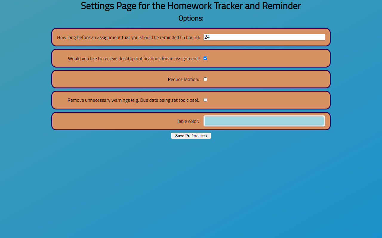 Homework Tracker and Reminder Preview image 3