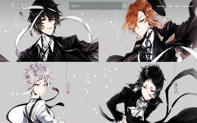 Bungou Stray Dogs Wallpapers Theme New Tab