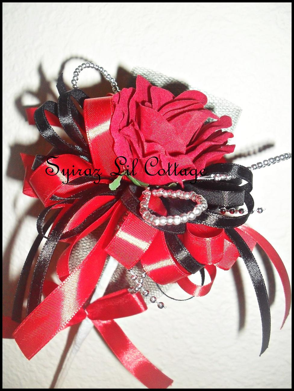 black and red wedding