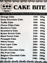 Cake Bite menu 1