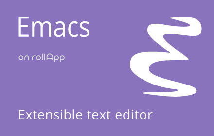 Emacs on rollApp small promo image