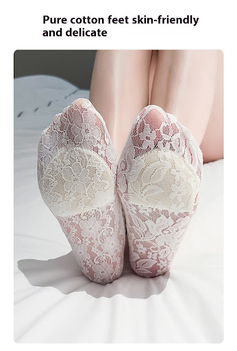 Title 15, Summer Lace Ankle Thin Low Top Invisible Socks ...