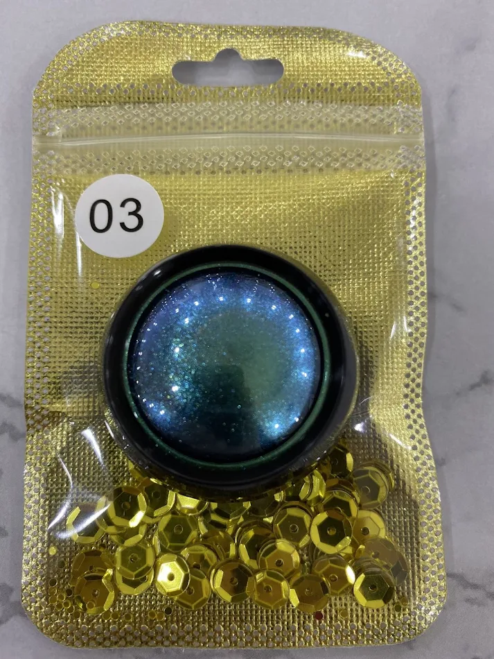 Optical Chameleon Light Change Eyeshadow Diamond Shine Highlight Eyeshadow Beautiful Eyes Makeup with Color Changing Eff