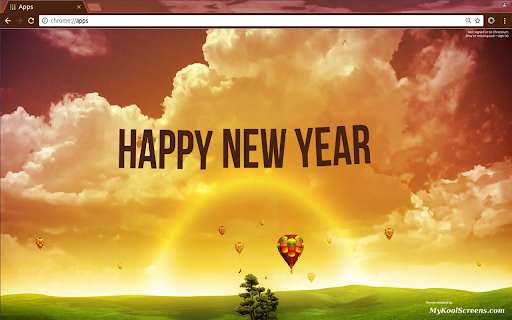 Happy New Year Clouds