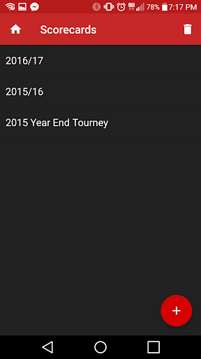 Screenshot Bowling Scorecard