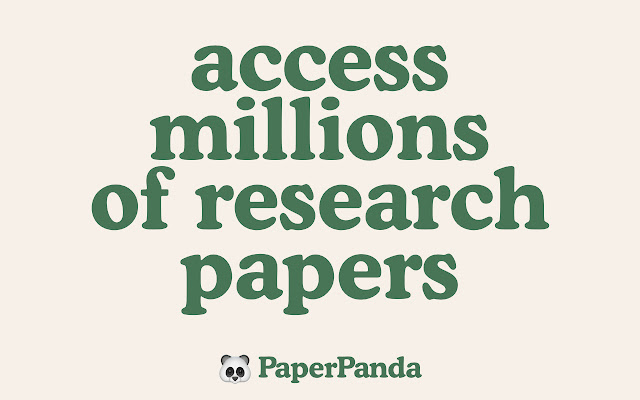 PaperPanda — Get millions of research papers chrome extension