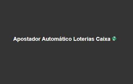 Apostas automáticas Loterias Caixa small promo image