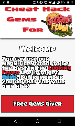 Cheats Hack For Cooking Fever