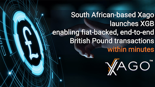 Xago Technologies (Pty) Ltd. in CAPE TOWN, South Africa, announces support for the British Pound with its stable coin XGB which is backed 1:1 with the Pound, enabling clients across the world to purchase GBP, transfer and reach its pay-out point within minutes, highly securely, compliantly and with certainty. Xago recently announced the launch of US Dollars and USDC on its payment gateway and trade exchange adding to the existing South African Rand and Ripple’s XRP, and has now launched Pounds, with more currencies to follow shortly. (Photo: Business Wire)