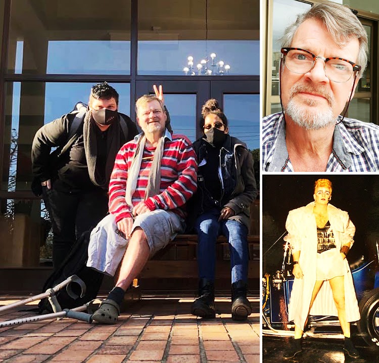 Theatre personality Alfred Rietmann with friends at Artscape. He later lost his other leg as well. Bottom right, he appears in a 1990 production of ‘Joseph and the Amazing Technicolor Dreamcoat'.