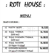 Roti House menu 2