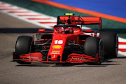 Charles Leclerc of Monaco driving the (16) Scuderia Ferrari SF1000 on track during practice ahead of the F1 Grand Prix of Russia at Sochi Autodrom on September 25, 2020 in Sochi, Russia. 