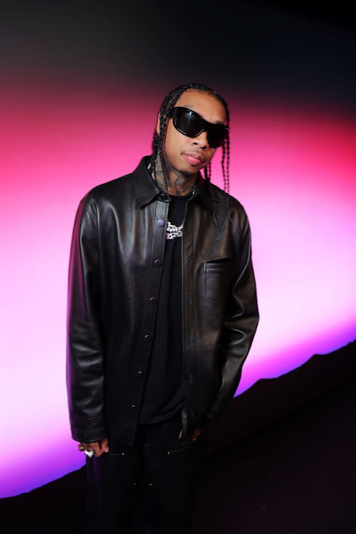 Tyga attending the H&M x Rabanne soiree in Paris.