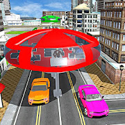 Gyroscopic Bus Futuristic Transport 3D  Icon
