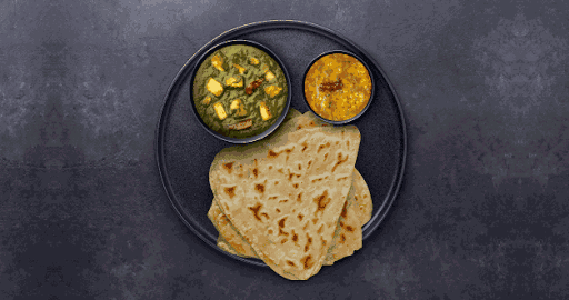 Palak Paneer - Paratha Thali