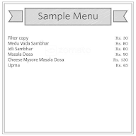 Anna Dosa Cafe menu 1