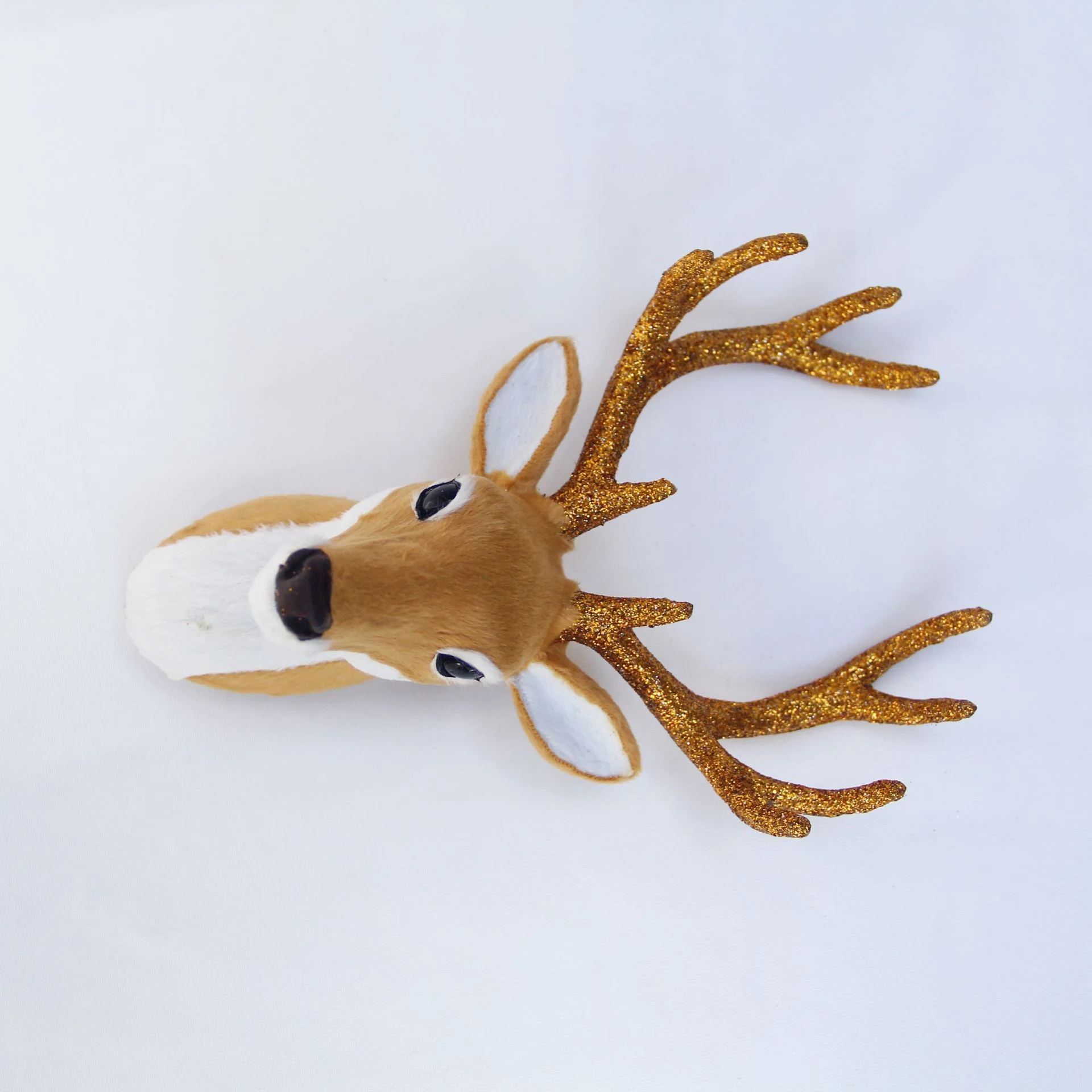 Title 7, Tête de Cerf Sika en Fausse Fourrure, Décoratio...