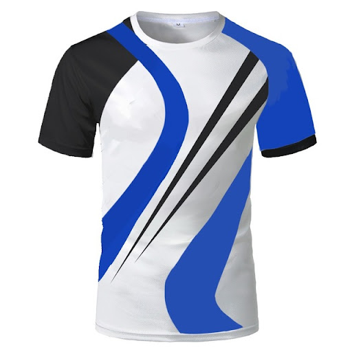 Title 9, New Mens Summer D Digital Printing Stripe Mult...