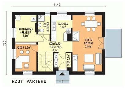 WB-0001 - Rzut parteru