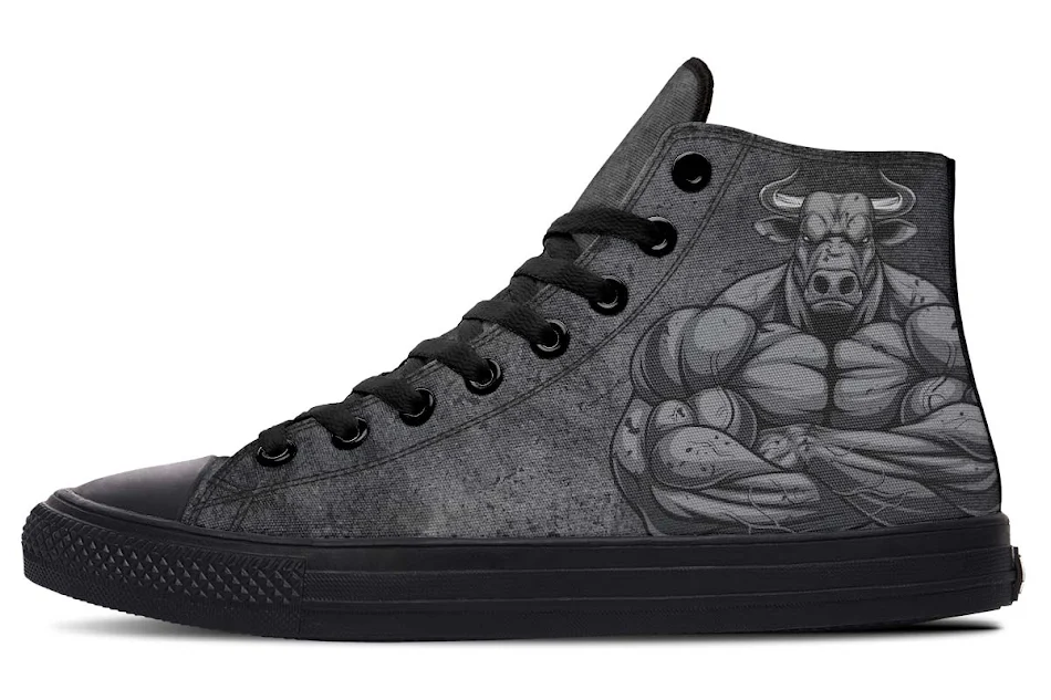 Chaussures montantes en toile imprimées couleurs pour hommes et femmes. Confort et style pour un look décontracté et tendance au quotidien.