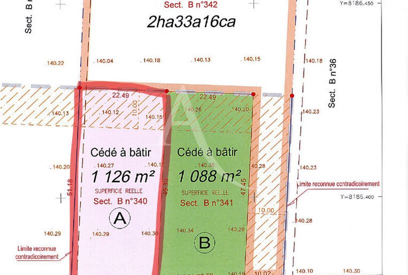  Vente Terrain à bâtir - 1 126m² à Saint-André-de-l'Eure (27220) 