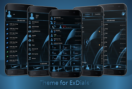 Dialer MetalGate Azure theme