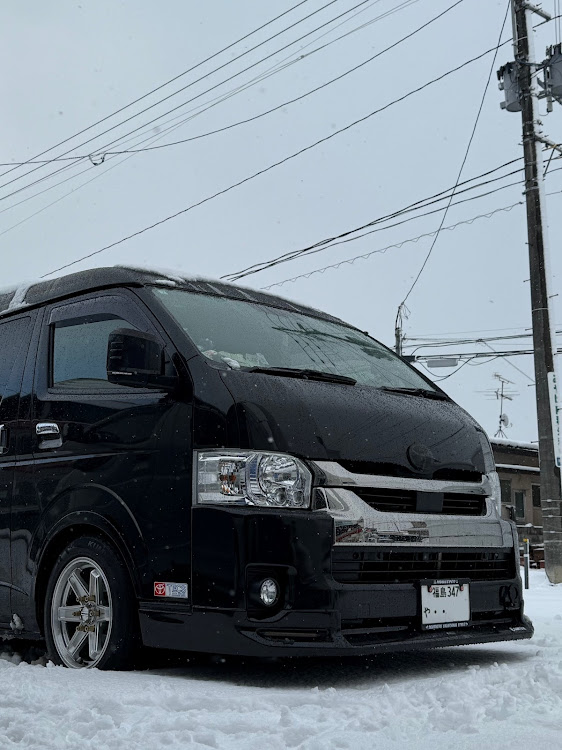 ハイエースワゴンの車高サギ(笑)・雪いらんてに関するカスタム事例の投稿画像2枚目