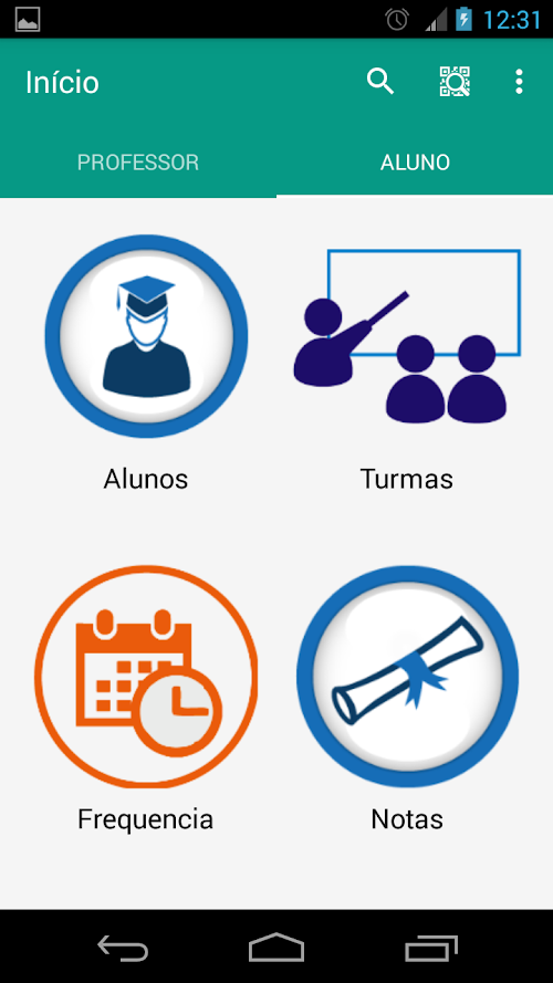 Android application IFProf screenshort