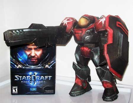 R&D   (babby steps) Starcraft-2-marine-papercraft