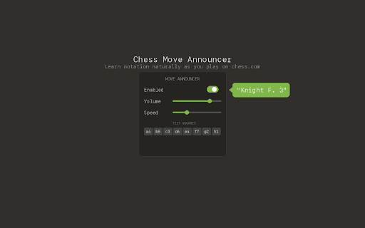 Chess Move Announcer screenshot 1