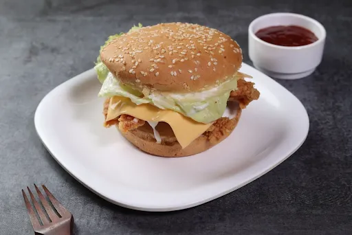 Chicken Zinger Burger With Cheese