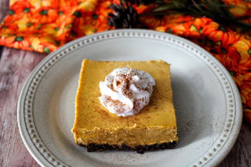 Pumpkin Pie Cheesecake Bars