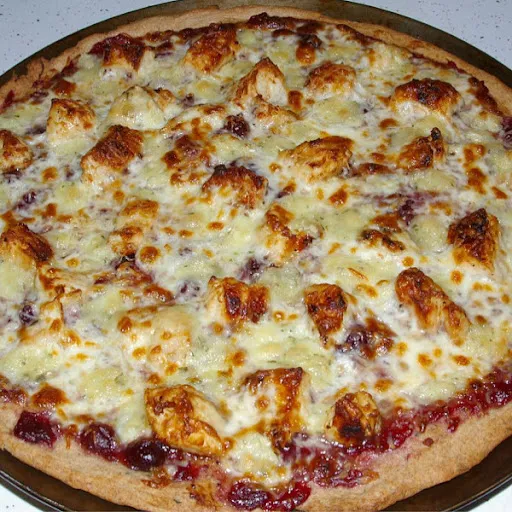 Cheese And Chicken Pizza (Medium 6 Slice ]