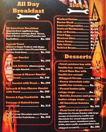 Garage Inc menu 