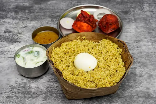 Biryani Rice With Chicken Kebab