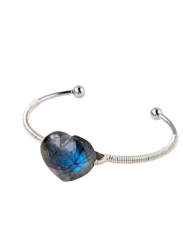 Handgeweven maansteen damesarmband - 1