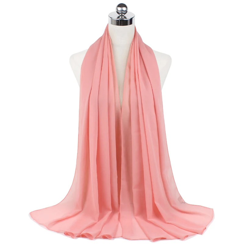 70x180cm Monochrome Pearl Chiffon Hijab Sjaal – Stijlvolle en comfortabele hijab voor een elegante look. Perfect voor dagelijks gebruik en speciale gelegenheden.