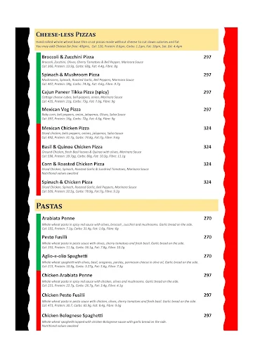 Fitgrub menu 