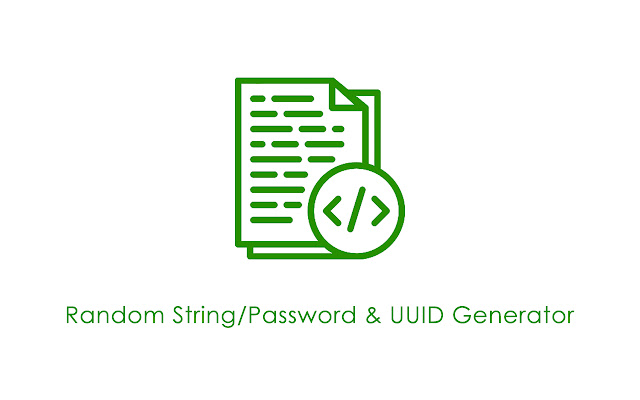 Random String/Password Generator chrome extension